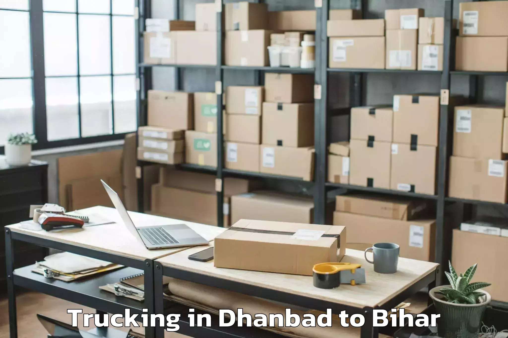 Hassle-Free Dhanbad to Laheriasarai Trucking